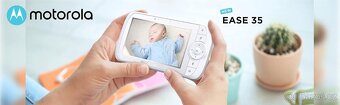 Nová Značková dětská chůvička Motorola, nejlepší cena - bílá - 2