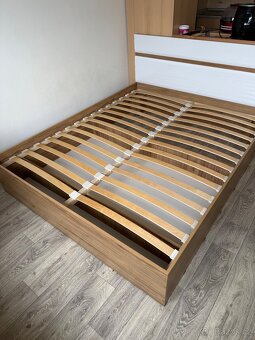 Postel 160x200 cm + matrace + rošt – kompletní set - 2
