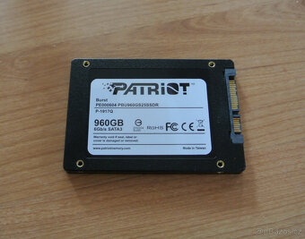 SSD Patriot Burst 960 GB, 3D NAND, SATA III, jako nový - 2