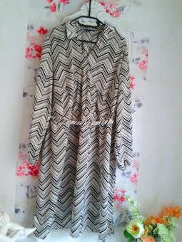 Elegantní krásné šaty s páskem 48/50 - 2