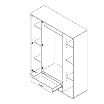 Šatní skříň RAMON - 2