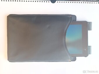 Kožené pouzdro na opasek na tablet. - 2