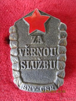 Medaile a odznaky SNV - 2