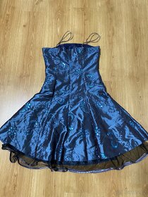 Společenské šaty modré - 2
