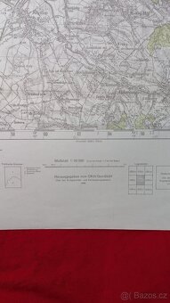Originální mapa pro Wehrmacht z roku 1945 Hodonín - 2