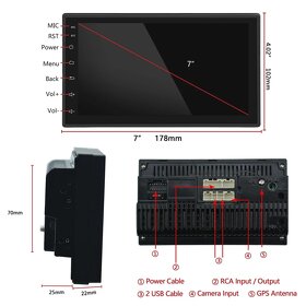 2DIN autorádio Android - 2