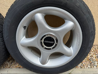 Alu kola Zender 15" 4x100, 7Jx15 ET35, zimní pneu 185/65/15 - 2