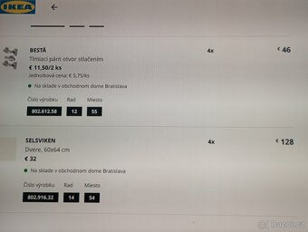 Ikea Besta - skrinky - 2