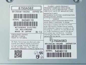 Mitsubishi ASX Outlender Radio, MMCS N-14 - 2