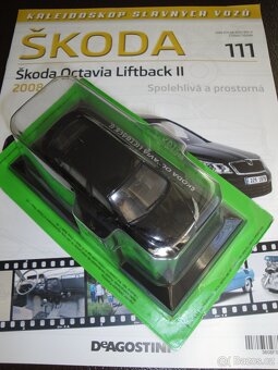 Prodám modely Kaleidoskop slavných vozů ŠKODA 1:43 - 2