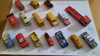 CORGI angličáky RETRO made in England, Majorette - 2