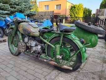 Dněpr,Ural M72 se sidecar - 2