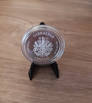 Stribrna investicni mince justice 1oz 2021, ryzost 999/1000 - 2