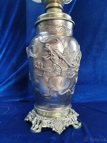 Mosazná, petrolejová, lampa - 2