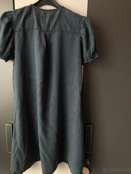 TMAVĚ DŽÍNOVĚ MODRÉ LETNÍ ZNAČKOVÉ ŠATY,zn: Lee COOPER - 2