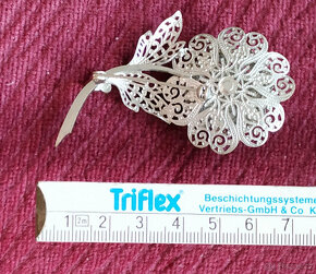 Brož stříbro filigrán, dle foto - 800,-kč - 2