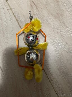 Sběratelské vánoční korálkové ozdoby🎄foukané skleněné posta - 2