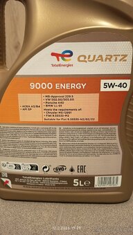 Olej 5w40 + filtr - 2