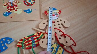 Provlékačka - dřevěný klaun - 2