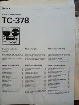 Sony TC-378 - 2