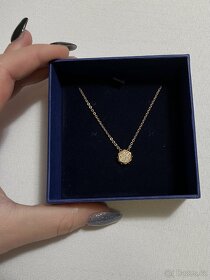 Swarovski náhrdelník bolt micro rose gold - 2