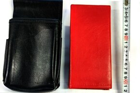 Velká nová kožená peněženka, kasírtaška (číšník). - 2