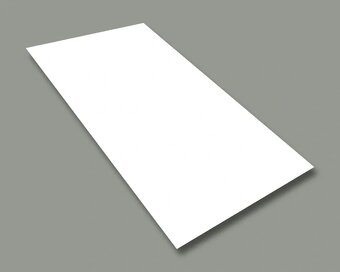 Tabule lakovaného plechu ral 3009 červená a 9010 bílá - 2