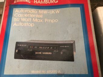 Staré autoradio Hamburg-original zabalené - 2