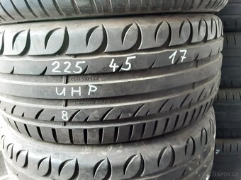 PNEU 225/45/17 a 225/55/17 , 2/4 kusy R17 letní - 2
