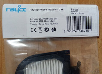 HEPA filtry do vysavače RAYCOP RS300- NOVÉ - 2