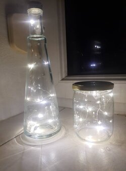 Svítící láhve - dekorace , Vánoce, dárek - 2