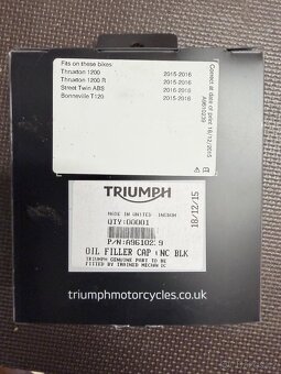 Víčko olejové na Triumph Bonneville T120 Bobber atd. - 2