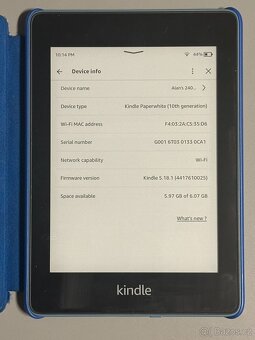 Amazon Kindle Paperwhite 10. gen čtečka knih 8GB + obal - 2