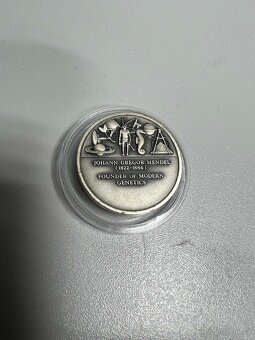 1.16 oz Stříbrná Medaile Gregor Mendel - 2