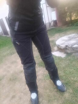 Pánské moto kalhoty textil-kůže - 2