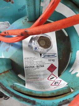 Tlaková láhev na Propan - butan vč. hořáku - 2