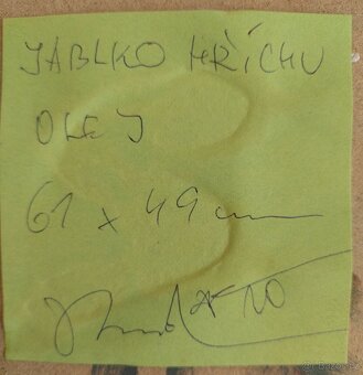 olej na plátně - Jablko hříchu - 2