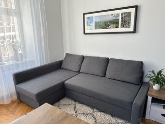 Rohová rozkládací sedačka šedá - 2