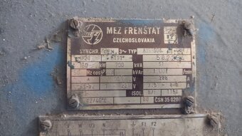 Diesel generátor 160kW 200kVA - ČKD S 160 - 2