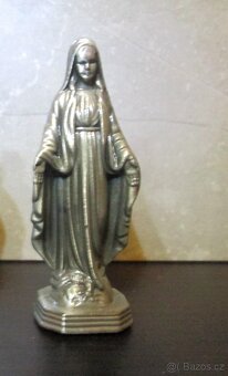Kovová figurka Panny Marie - patina - 2