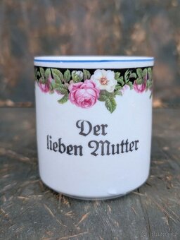 Vintage porcelánový hrnek. Milé mamince. - 2