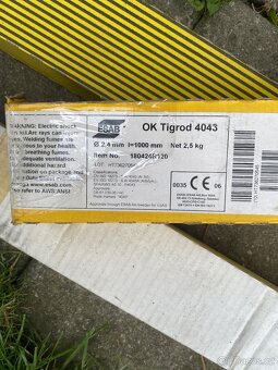 Svařovací dráty ESAB OK TIGROD 4043 a 4047 - 2
