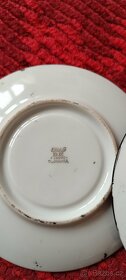 2 x šálek s podšálkem, porcelánový Epiag, Chodsko - 2