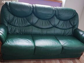 Luxusní kožená sedací souprava 3 + 1 + 1 - 2