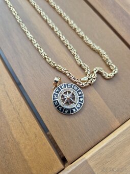 Zlatý řetízek se zlatým přívěskem - 2