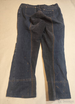 Riflové jezdecké kalhoty vel.48/50 celokožená výztuha - 2