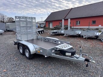 Přívěsný vozík 300x150cm, 2700kg, rampa - 2