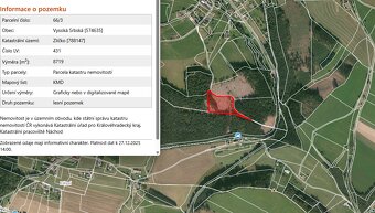 lesní pozemek Zlíčko - 2