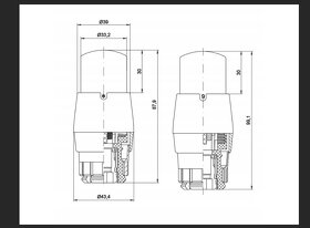 Termostatická hlavice Prestige, nové - 2