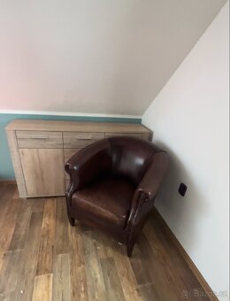 kožené křeslo TOP STAV - 2